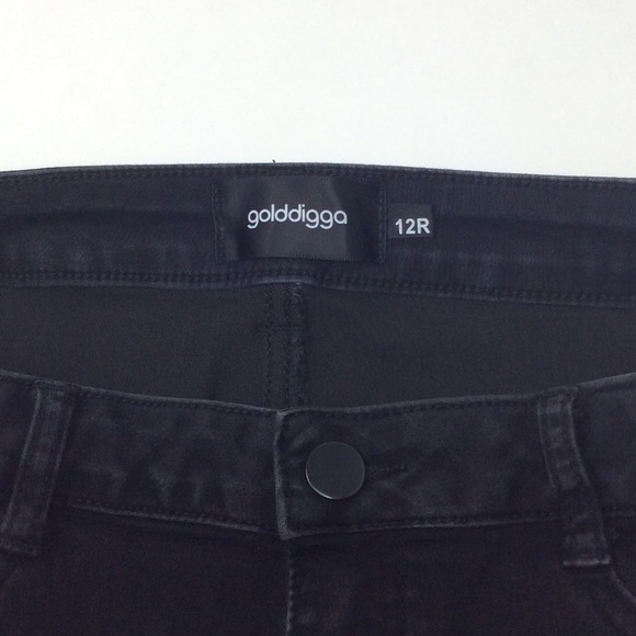Golddigga Pretty Stretch Black Skinny Jeans (12R) - Picture 7 of 8